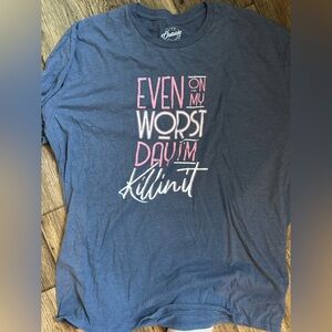 Graphic Tee with Motivational Quote